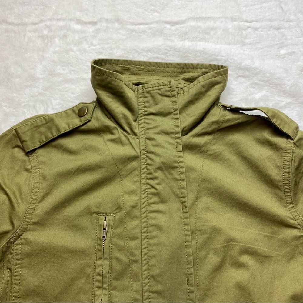Love Tree Green Military Style Jacket Size Medium - Picture 10 of 14